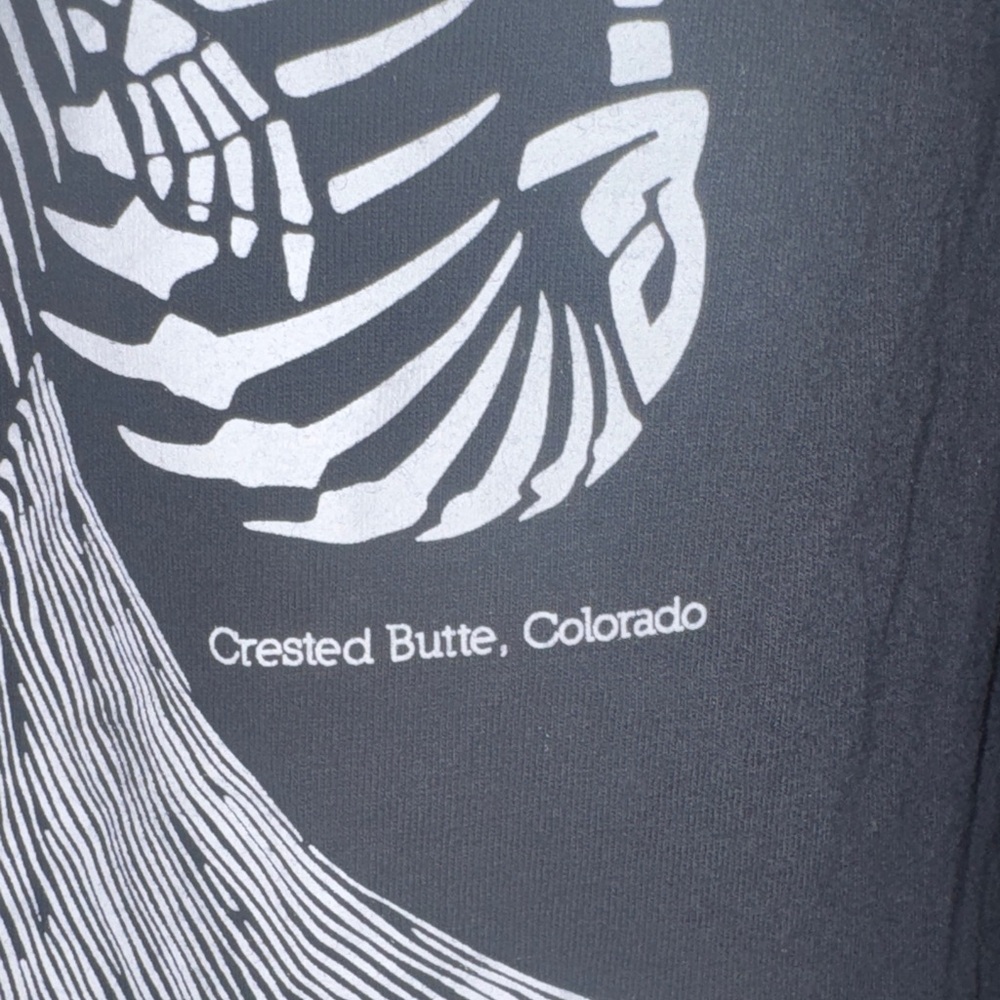 Gildan Black Graphic T-Shirt Bonez Tequila Bar Crested Butte Colorado Small - Picture 4 of 11